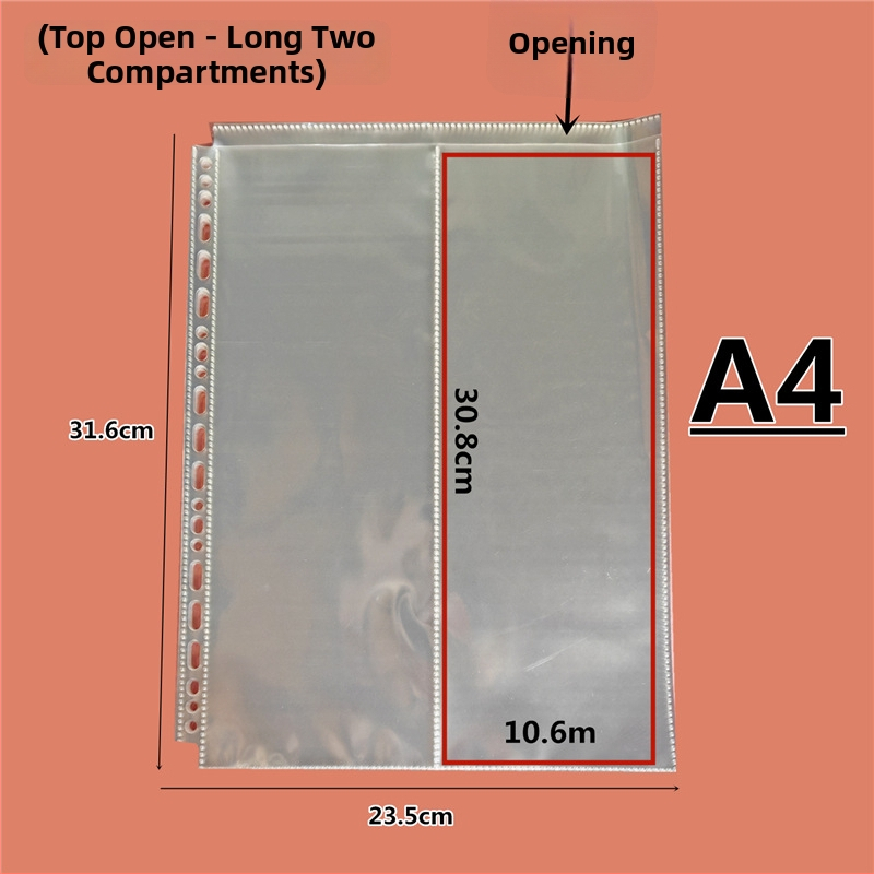 Geantă transparentă pentru carduri din PP, cu buzunare în grilă și compartimente interne, design sigilat