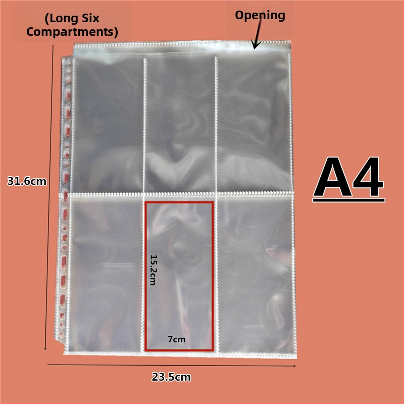 Geantă transparentă pentru carduri din PP, cu buzunare în grilă și compartimente interne, design sigilat