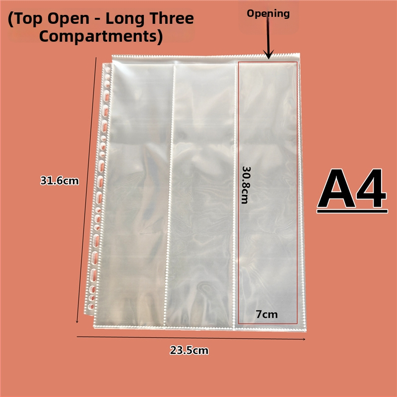 Geantă transparentă pentru carduri din PP, cu buzunare în grilă și compartimente interne, design sigilat