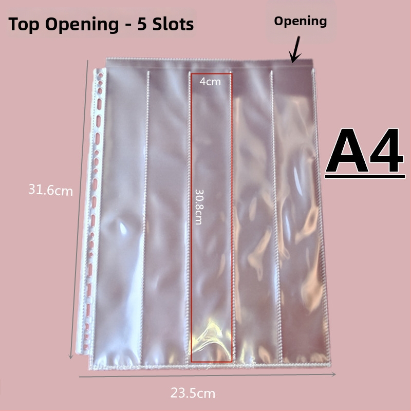 Geantă transparentă pentru carduri din PP, cu buzunare în grilă și compartimente interne, design sigilat