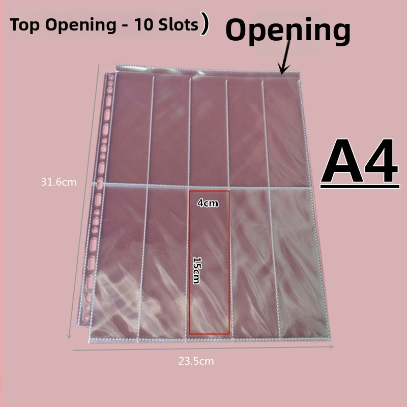 Geantă transparentă pentru carduri din PP, cu buzunare în grilă și compartimente interne, design sigilat
