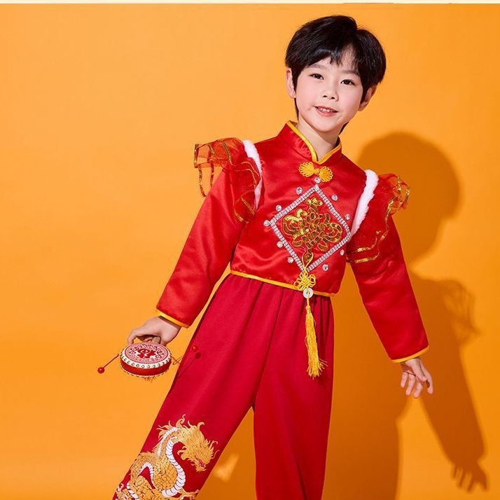 Koreai stílusú gyermek táncos ruházat, 100% pamut, lágyított anyag, előadásokhoz, 8 évesnél idősebb gyermekeknek (≥140 cm), Ősz 2023