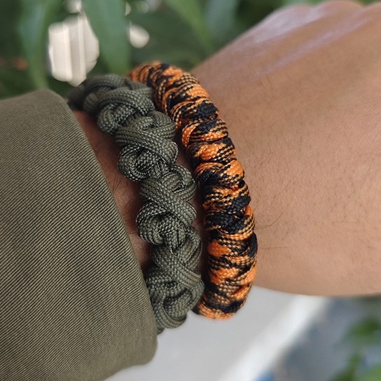 Túlélő karkötő poliészterből, kockás mintázat, lélegző, friss és édes stílus