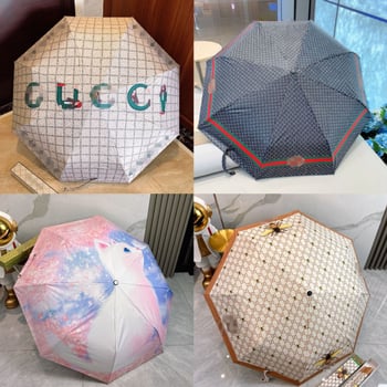 Umbrelă pliabilă automată, cu model de albină, 8 brațe din oțel, țesătură 210T cu acoperire vinilă, UPF50+, deschidere și închidere complet automate