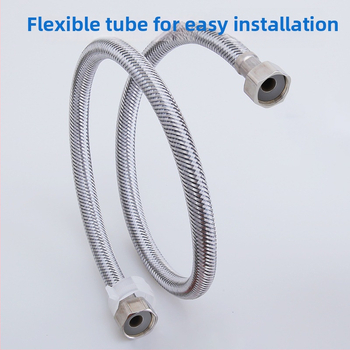 Furtun din oțel inoxidabil împletit 304 pentru conectarea boilerului și robinetului de toaletă — presiune înaltă, rezistent la explozie