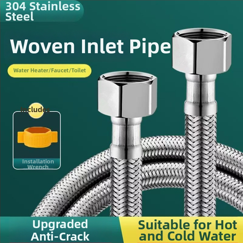 Furtun din oțel inoxidabil împletit 304 pentru conectarea boilerului și robinetului de toaletă — presiune înaltă, rezistent la explozie