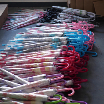 Παιδική ομπρέλα με μακριά λαβή, αυτόματο άνοιγμα, 8 βέργες, ατσάλινος σωλήνας, πλαστικό κάλυμμα 190T