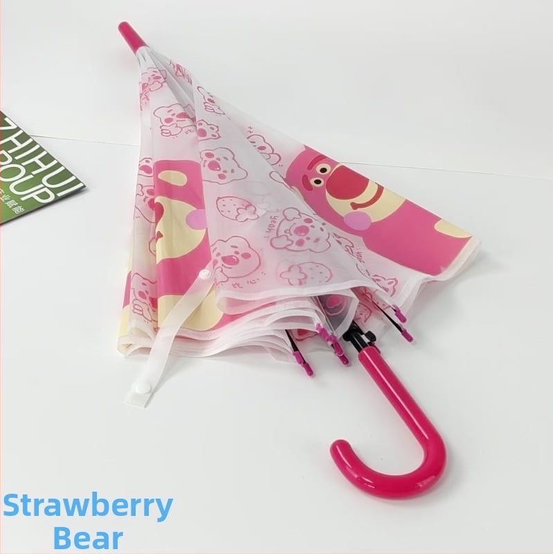 Παιδική ομπρέλα με μακριά λαβή, αυτόματο άνοιγμα, 8 βέργες, ατσάλινος σωλήνας, πλαστικό κάλυμμα 190T