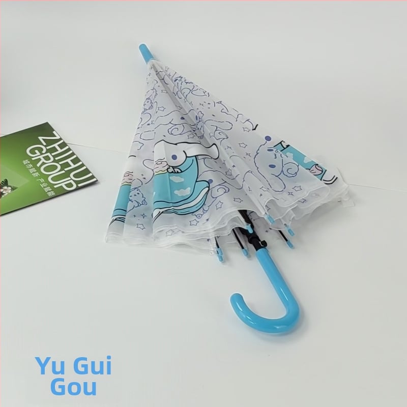 Παιδική ομπρέλα με μακριά λαβή, αυτόματο άνοιγμα, 8 βέργες, ατσάλινος σωλήνας, πλαστικό κάλυμμα 190T