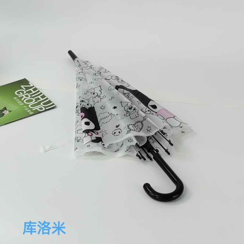 Παιδική ομπρέλα με μακριά λαβή, αυτόματο άνοιγμα, 8 βέργες, ατσάλινος σωλήνας, πλαστικό κάλυμμα 190T