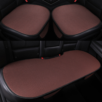 Autóülés párna, jéghideg selyem felület, csúszásmentes, szellőző, hab töltés, három darabos készlet, univerzális minden évszakra
