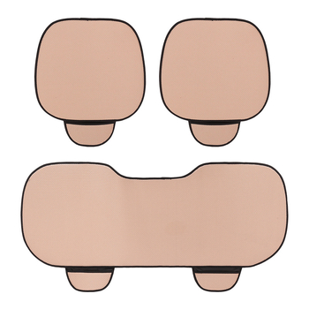 Autóülés párna, jéghideg selyem felület, csúszásmentes, szellőző, hab töltés, három darabos készlet, univerzális minden évszakra