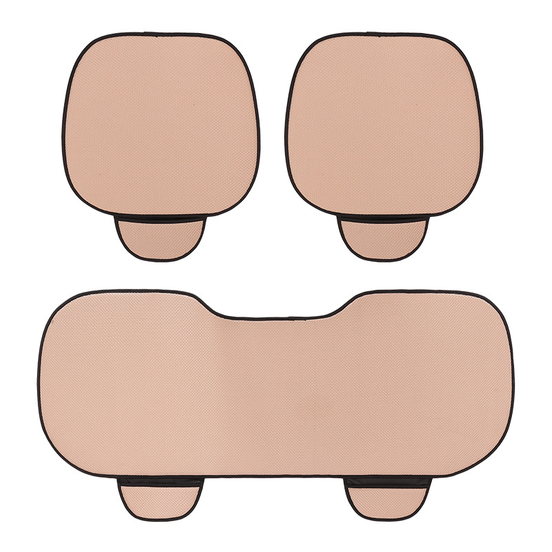 Autóülés párna, jéghideg selyem felület, csúszásmentes, szellőző, hab töltés, három darabos készlet, univerzális minden évszakra