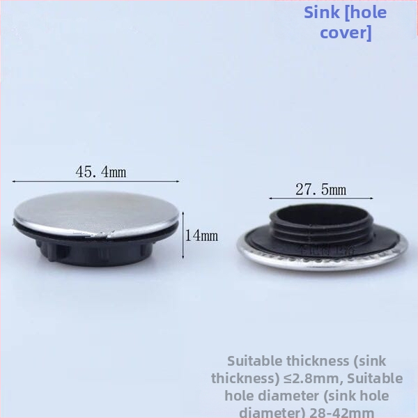 Capac decorativ pentru gaura robinetului chiuvetei, din oțel inoxidabil și PP, stil chinez modern