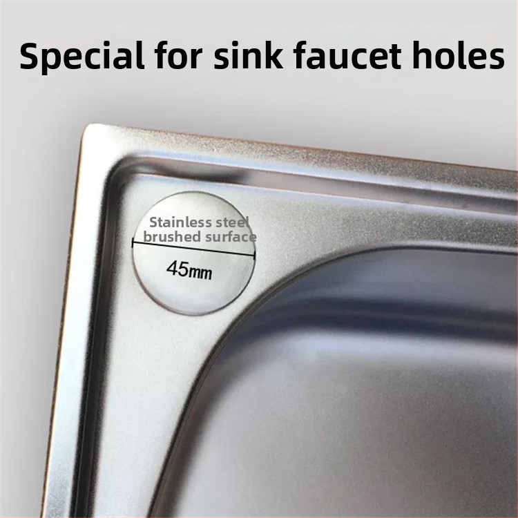 Capac decorativ pentru gaura robinetului chiuvetei, din oțel inoxidabil și PP, stil chinez modern