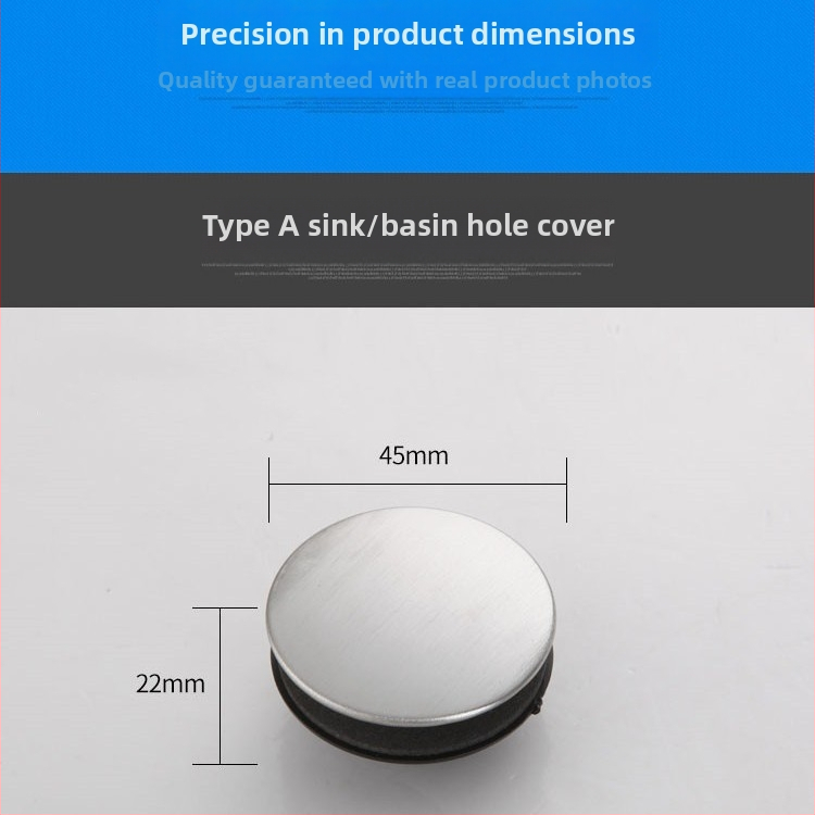 Capac decorativ pentru gaura robinetului chiuvetei, din oțel inoxidabil și PP, stil chinez modern