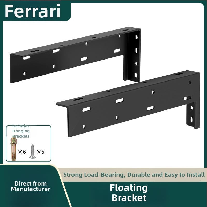 Κρεμαστός φορέας φόρτωσης τοίχου με τριγωνική στήριξη – κατάλληλος για ντουλάπες τηλεόρασης, γραφεία και ράφια (χάλυβας κρύας έλασης, μοντέρνος μινιμαλισμός, ενιαίας κατασκευής)