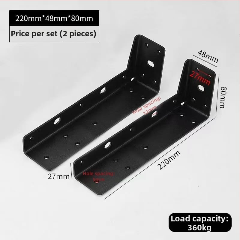 Κρεμαστός φορέας φόρτωσης τοίχου με τριγωνική στήριξη – κατάλληλος για ντουλάπες τηλεόρασης, γραφεία και ράφια (χάλυβας κρύας έλασης, μοντέρνος μινιμαλισμός, ενιαίας κατασκευής)