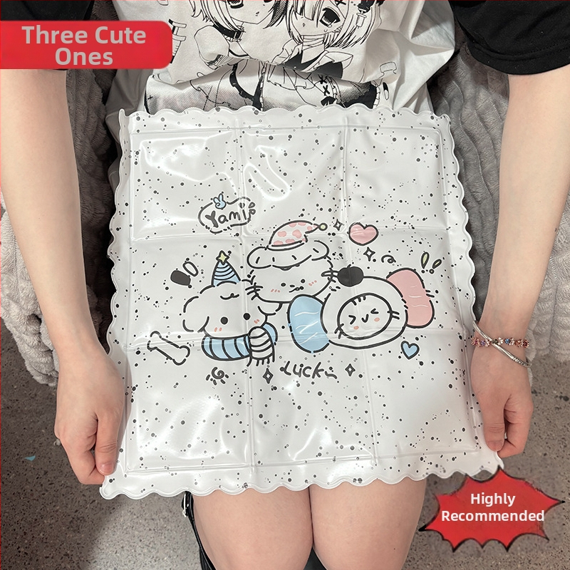 Saltea cu gel pentru răcire – pentru casă, canapea, animale de companie și cămine; Material PVC, umplere cu apă, stil inimă drăguț, personalizabil