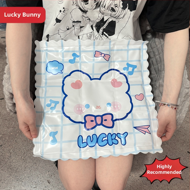 Saltea cu gel pentru răcire – pentru casă, canapea, animale de companie și cămine; Material PVC, umplere cu apă, stil inimă drăguț, personalizabil