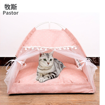 Zatvoreno mačje gnijezdo od platna — krevetić za kućne ljubimce, kućica za mačke