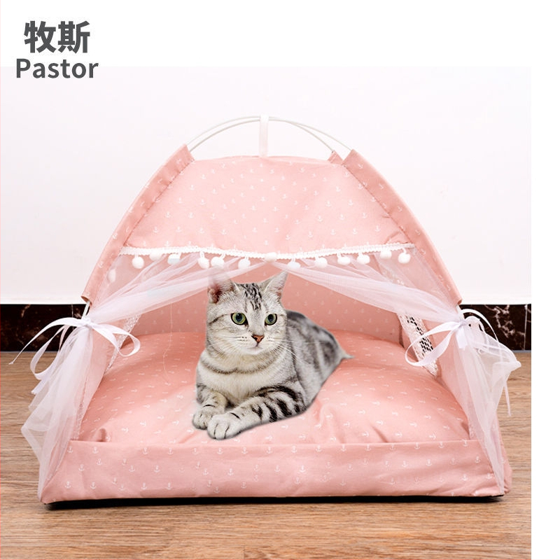 Zatvoreno mačje gnijezdo od platna — krevetić za kućne ljubimce, kućica za mačke