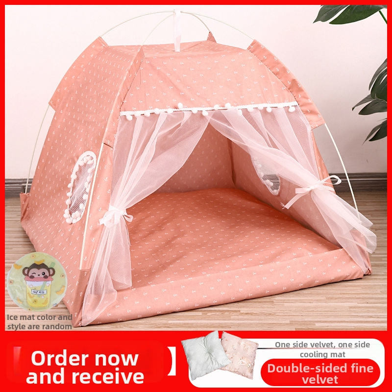 Zatvoreno mačje gnijezdo od platna — krevetić za kućne ljubimce, kućica za mačke