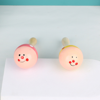 Drveni maracas za djecu, Orffov udarni instrument, marka Nine Sister, unisex, uzrast 0–3 godina