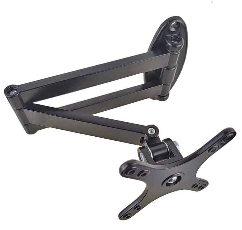 Szerelhető falra TV/monitor tartó kinyújtható és forgatható karral, univerzális kompatibilitás, mechanikus működtetés