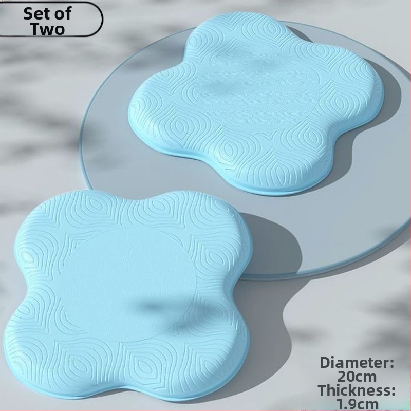 Covor de yoga, 4.5 mm, TPE, anti-derapant, suport plat, pernă mică de genunchi pătrată