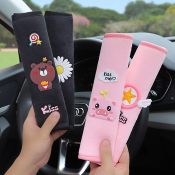 Zaštitnik za rameni sigurnosnog pojasa automobila, mekan poliester, dizajn crtić božanstva, prilagodljiv, marka Qiao Lin, težina 0,1 kg