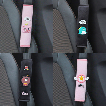 Zaštitnik za rameni sigurnosnog pojasa automobila, mekan poliester, dizajn crtić božanstva, prilagodljiv, marka Qiao Lin, težina 0,1 kg