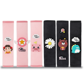 Zaštitnik za rameni sigurnosnog pojasa automobila, mekan poliester, dizajn crtić božanstva, prilagodljiv, marka Qiao Lin, težina 0,1 kg