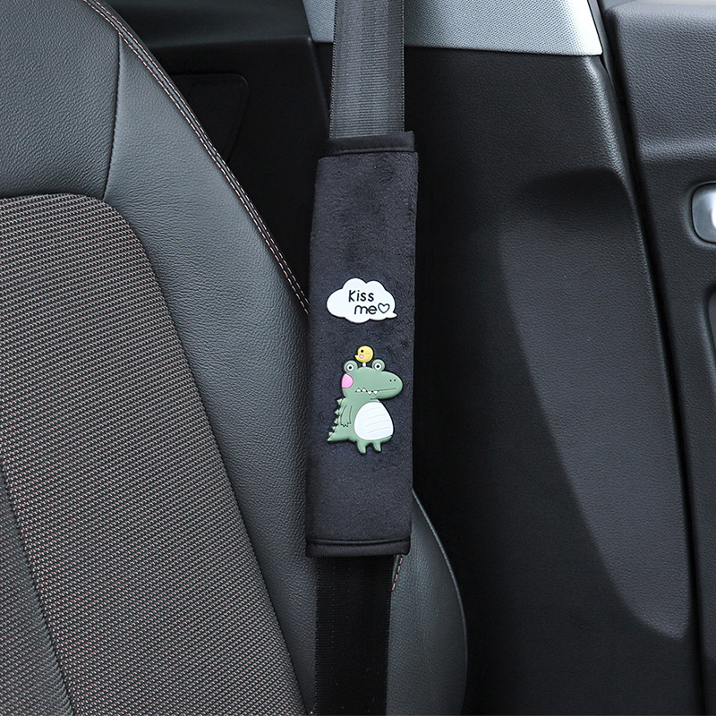Zaštitnik za rameni sigurnosnog pojasa automobila, mekan poliester, dizajn crtić božanstva, prilagodljiv, marka Qiao Lin, težina 0,1 kg