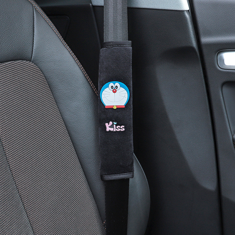 Zaštitnik za rameni sigurnosnog pojasa automobila, mekan poliester, dizajn crtić božanstva, prilagodljiv, marka Qiao Lin, težina 0,1 kg