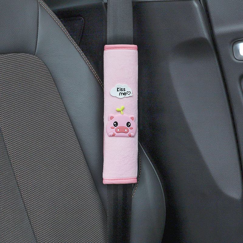 Zaštitnik za rameni sigurnosnog pojasa automobila, mekan poliester, dizajn crtić božanstva, prilagodljiv, marka Qiao Lin, težina 0,1 kg