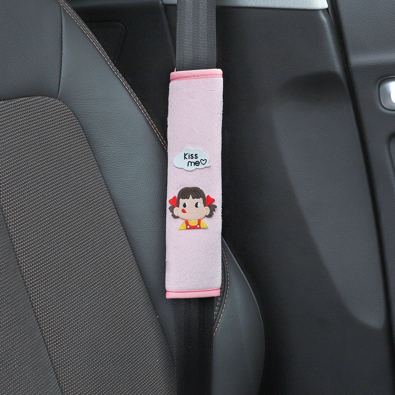 Zaštitnik za rameni sigurnosnog pojasa automobila, mekan poliester, dizajn crtić božanstva, prilagodljiv, marka Qiao Lin, težina 0,1 kg