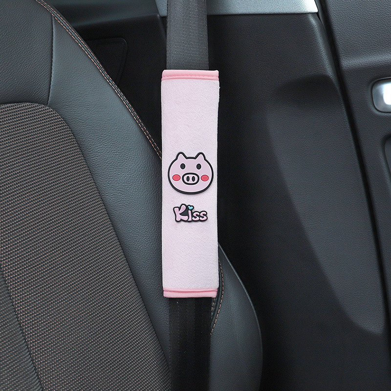 Zaštitnik za rameni sigurnosnog pojasa automobila, mekan poliester, dizajn crtić božanstva, prilagodljiv, marka Qiao Lin, težina 0,1 kg