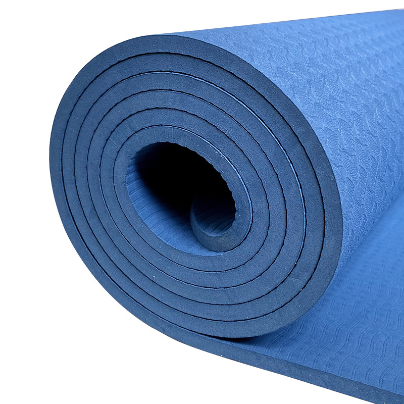 Joga prostirka TPE s geometrijskim uzorkom, debljina 6 mm, težina 850 g