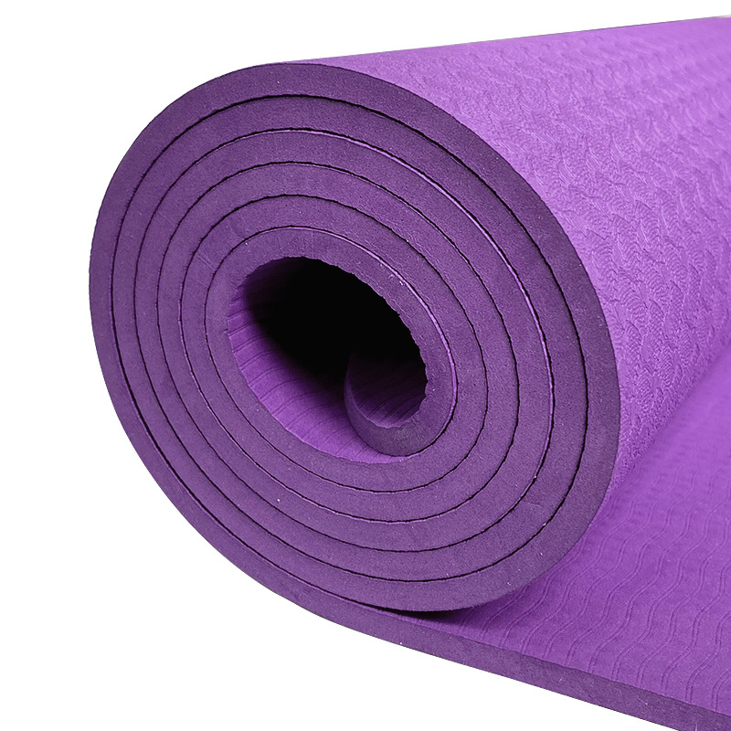 Joga prostirka TPE s geometrijskim uzorkom, debljina 6 mm, težina 850 g