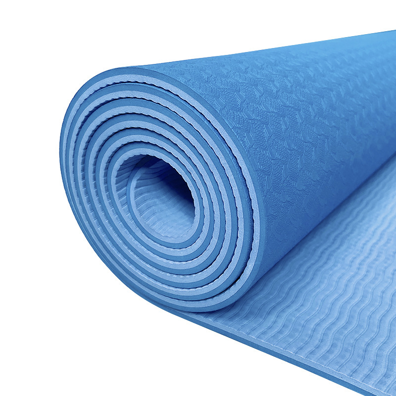 Joga prostirka TPE s geometrijskim uzorkom, debljina 6 mm, težina 850 g