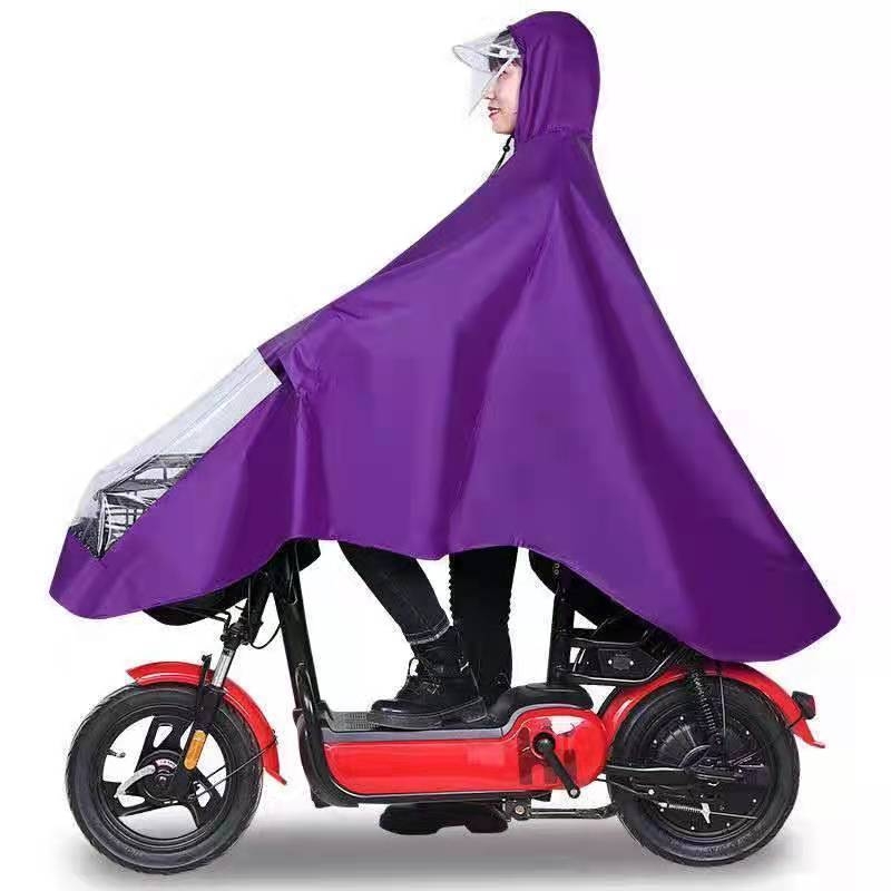 Pelerină de ploaie pentru bicicletă - PVC impermeabil, cusături cu adeziv PU, pentru 1 persoană, țesătură subțire, imprimare siglă