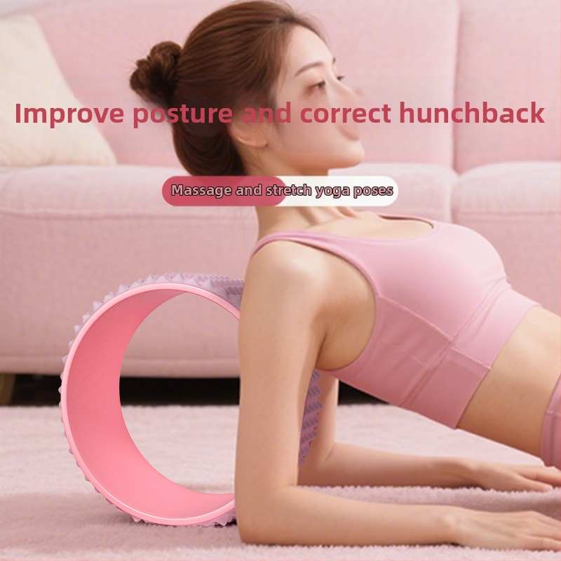 Τροχός γιόγκα για αρχάριους, άνοιγμα ώμων, κάμψη πλάτης, κύλινδρος για γράμμωση μέσης, κύκλος πιλάτες, υλικό: TPE