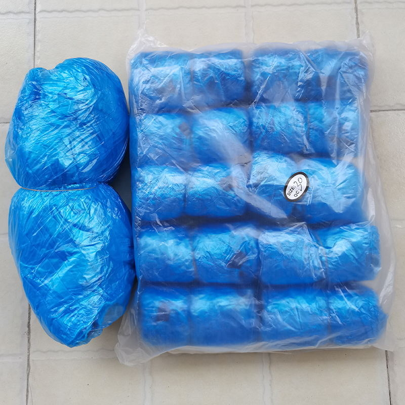 Μίας χρήσης καλύμματα παπουτσιών από PE με κλείσιμο τύπου Τ, κατάλληλα για οικιακή ή γραφείου χρήση, προστασία από τη σκόνη.