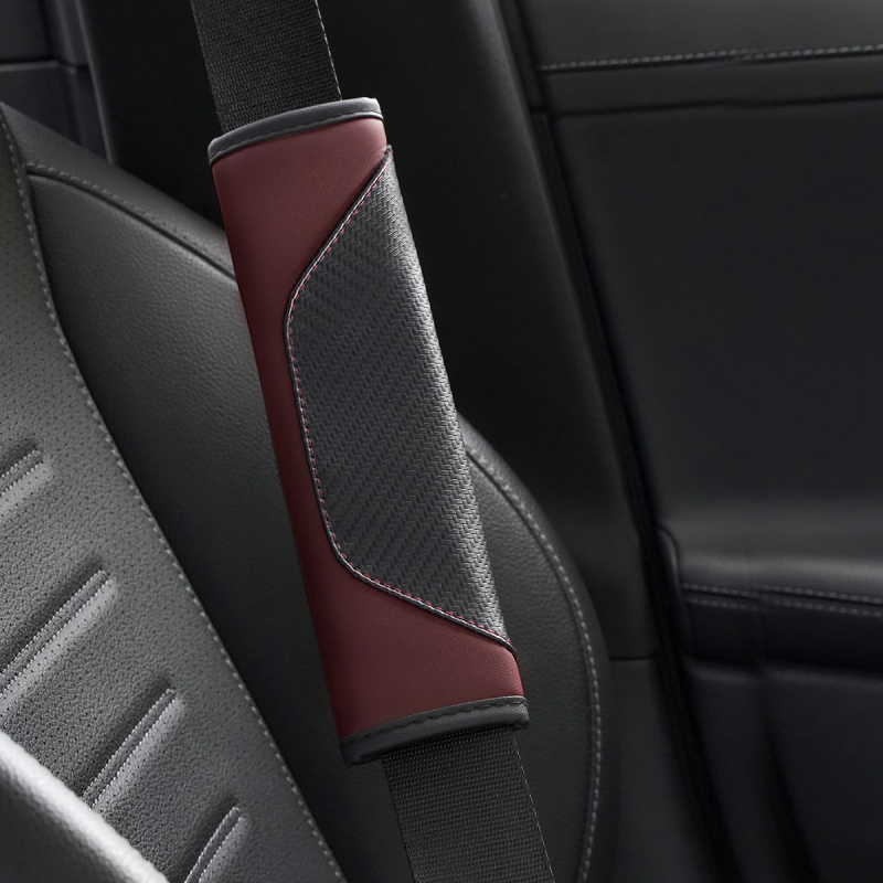 Mocha huse din piele pentru centura de siguranță, universale pentru interiorul mașinii, greutate 0,05 kg