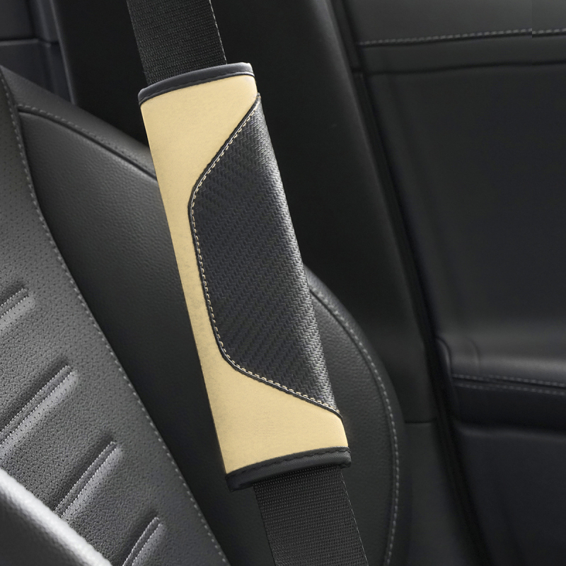 Mocha huse din piele pentru centura de siguranță, universale pentru interiorul mașinii, greutate 0,05 kg