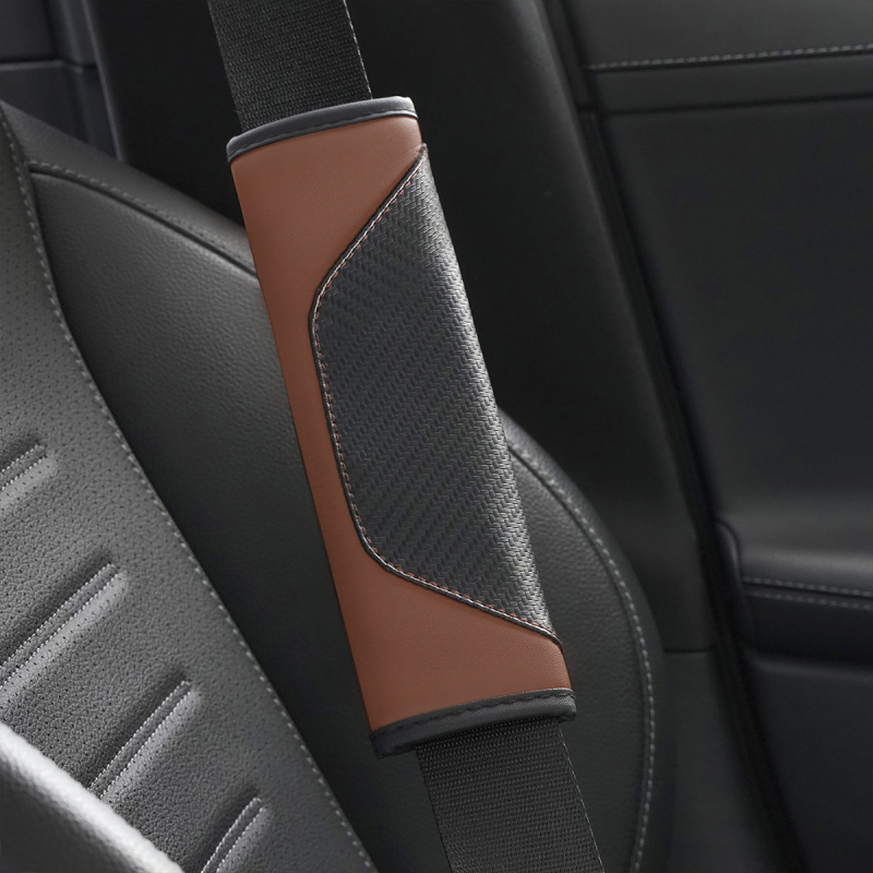 Mocha huse din piele pentru centura de siguranță, universale pentru interiorul mașinii, greutate 0,05 kg