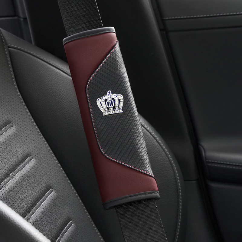 Mocha huse din piele pentru centura de siguranță, universale pentru interiorul mașinii, greutate 0,05 kg