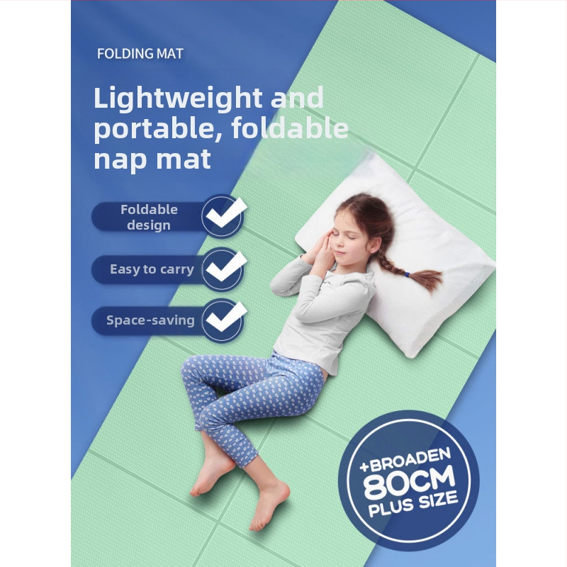 Covor de yoga pliabil din TPE, 8 mm grosime, antiderapant, portabil