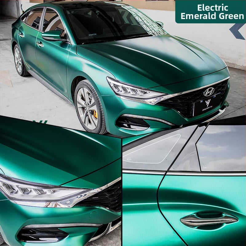 Autocolant pentru caroserie, film electro-optic metal color-change, acoperire completă a vehiculului, personalizabil, tip autoadeziv